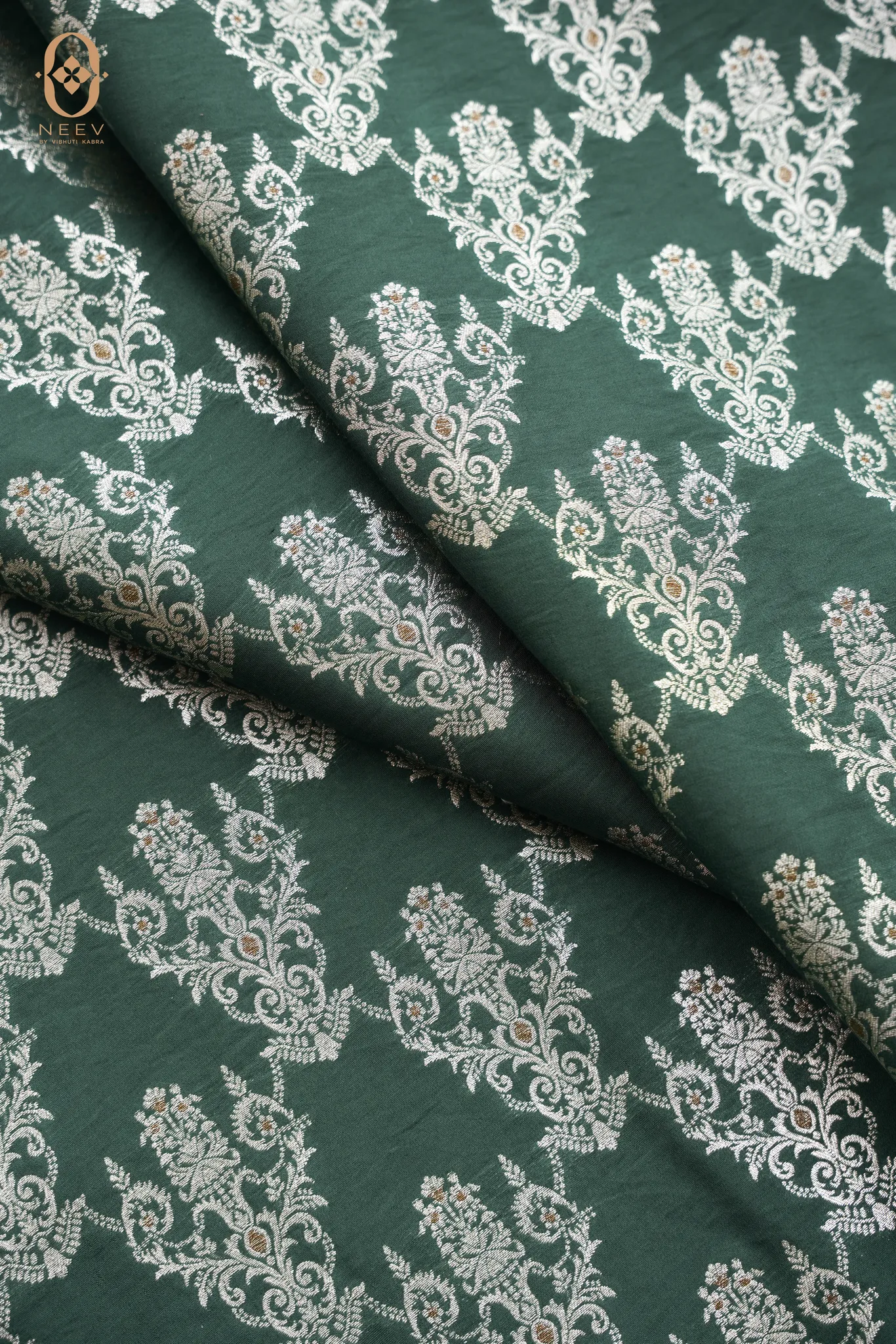Mulberry Cotton Jaal Fabric