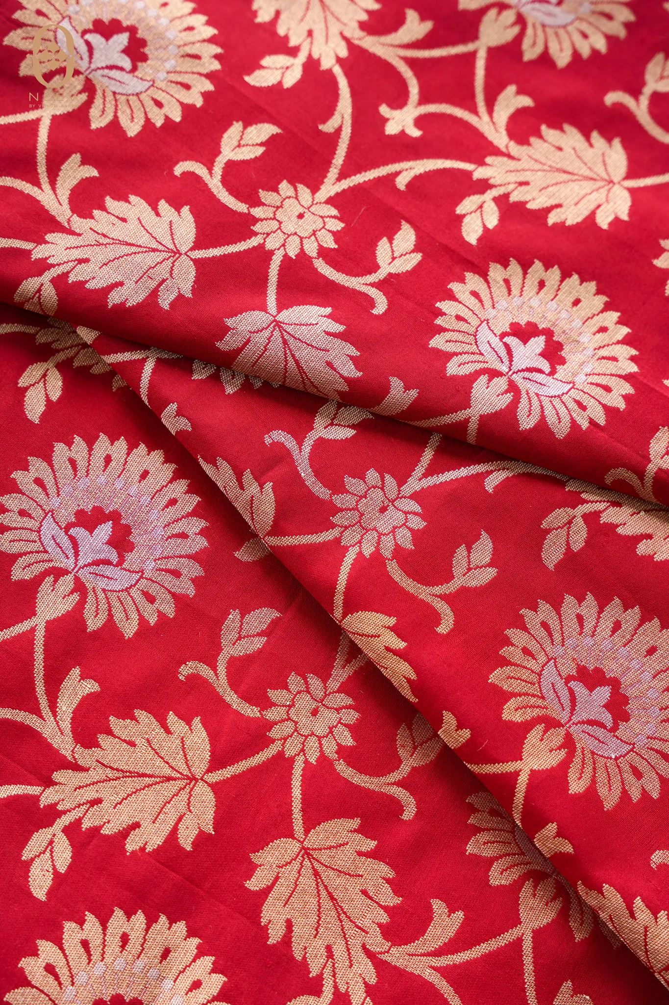 Katan Silk Jaal Fabric