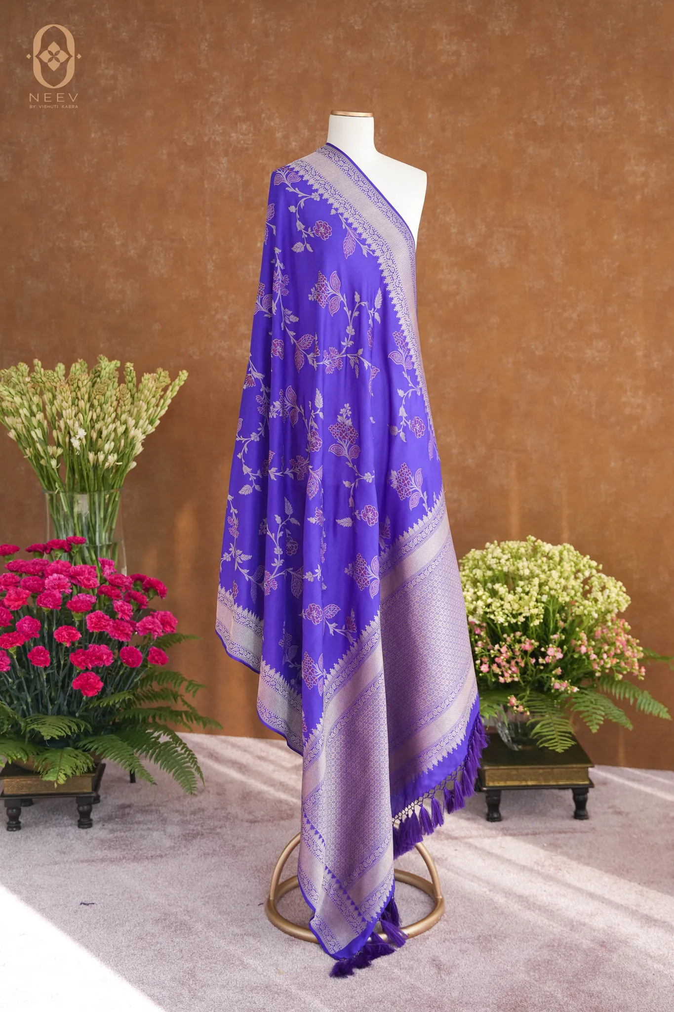 Katan Silk Meenakari Dupatta