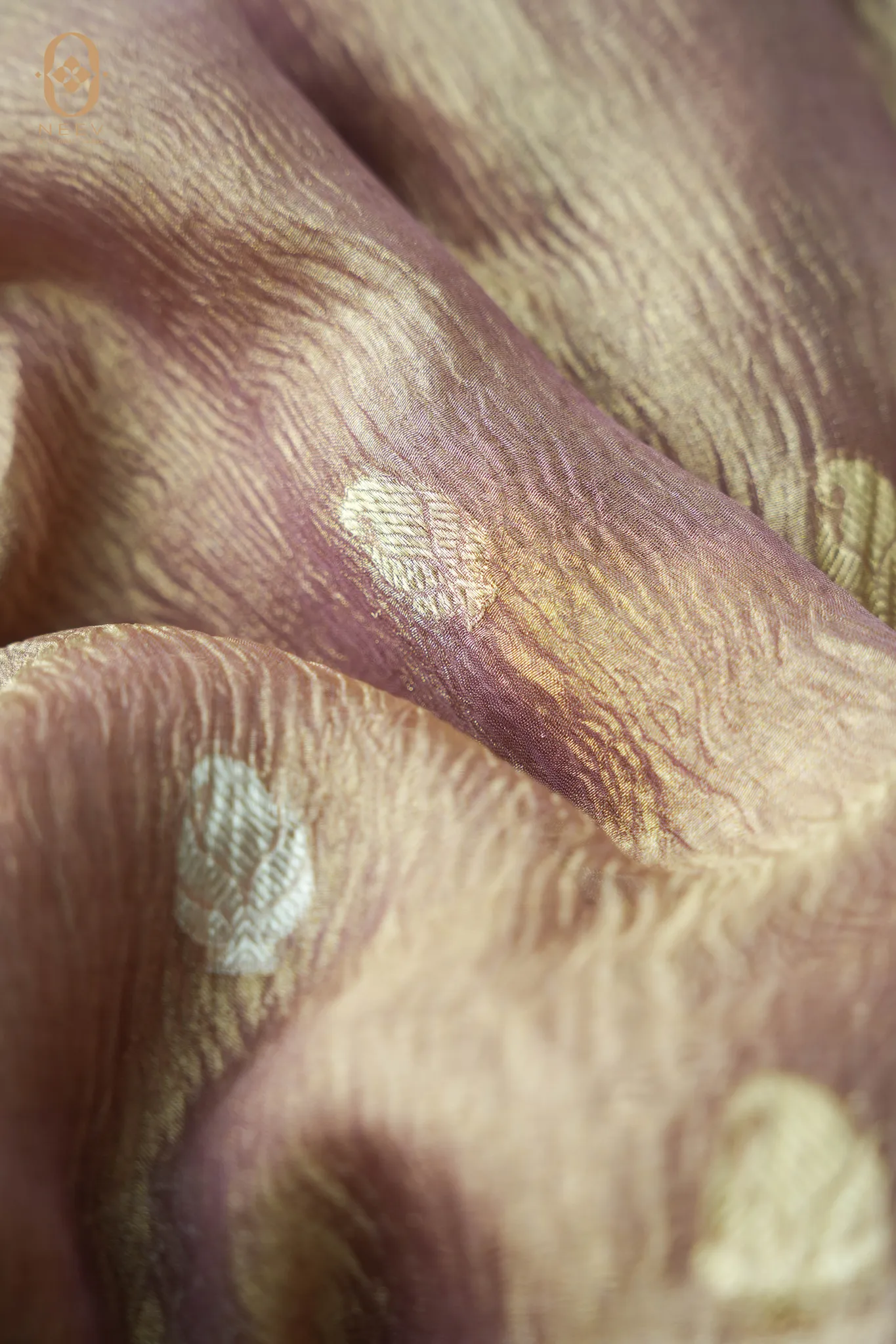Crushed Tissue Boota Fabric