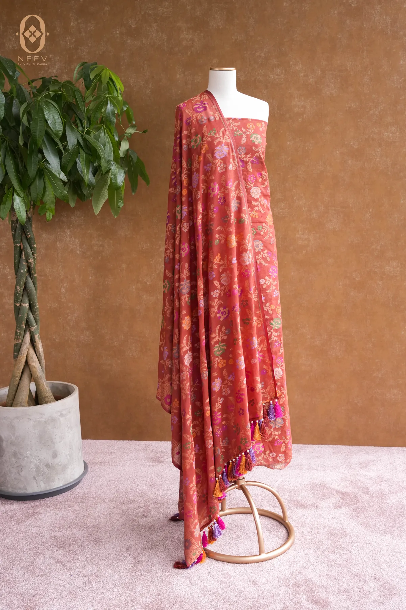 Ektara Cotton Multi Meenakari Suit Set