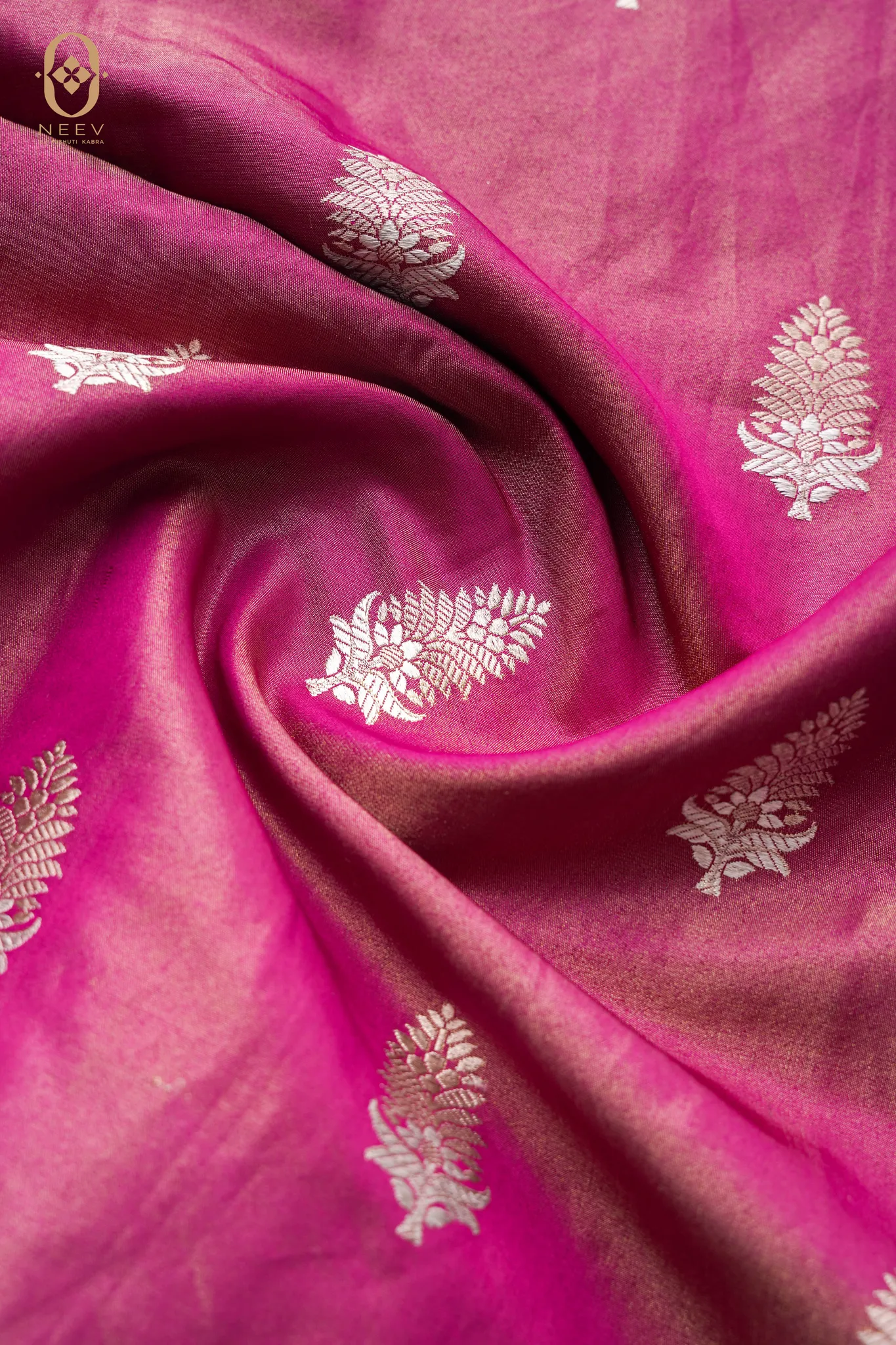 Satin Tissue Boota Fabric