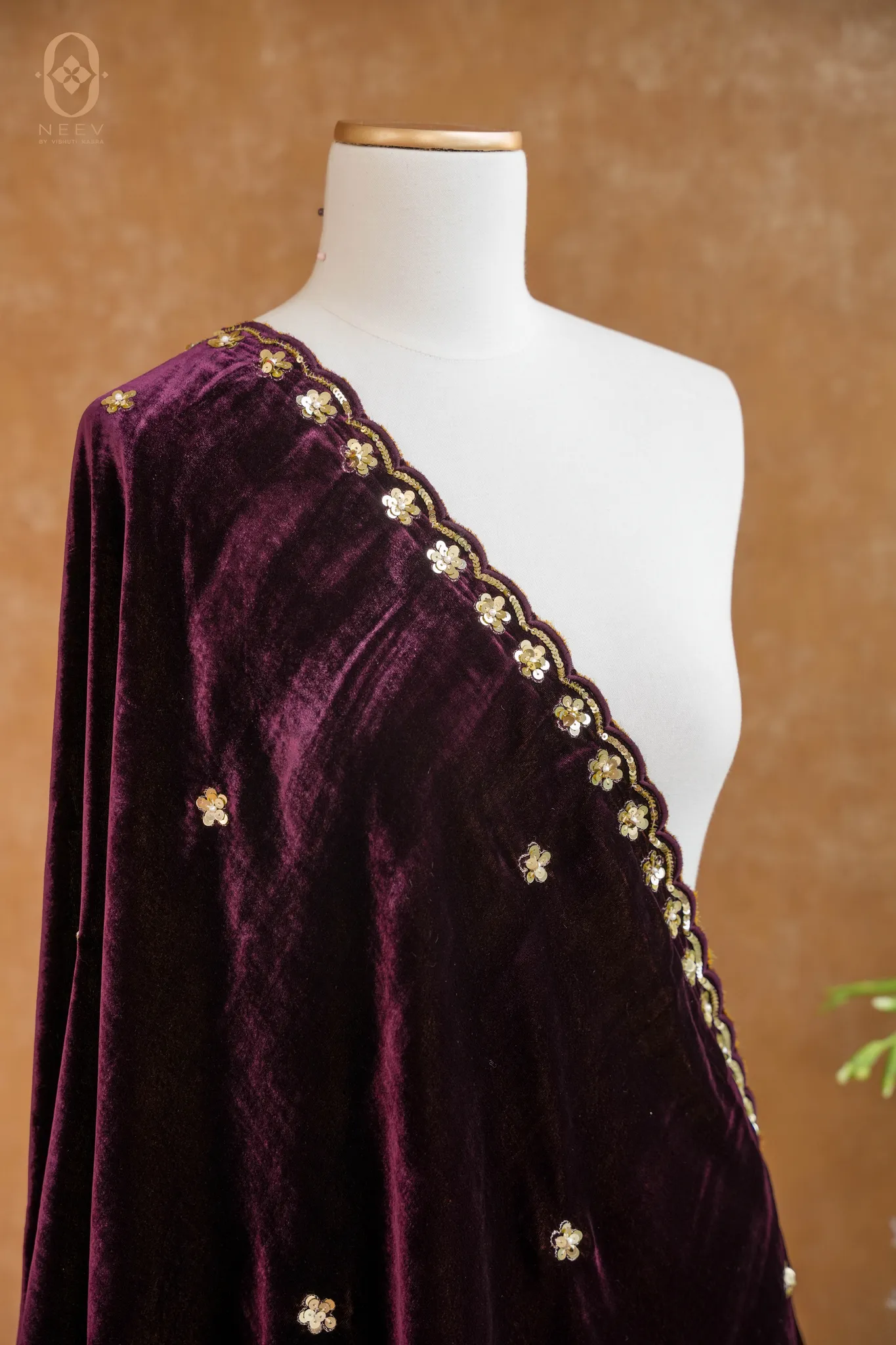 Velvet Handwork Dupatta