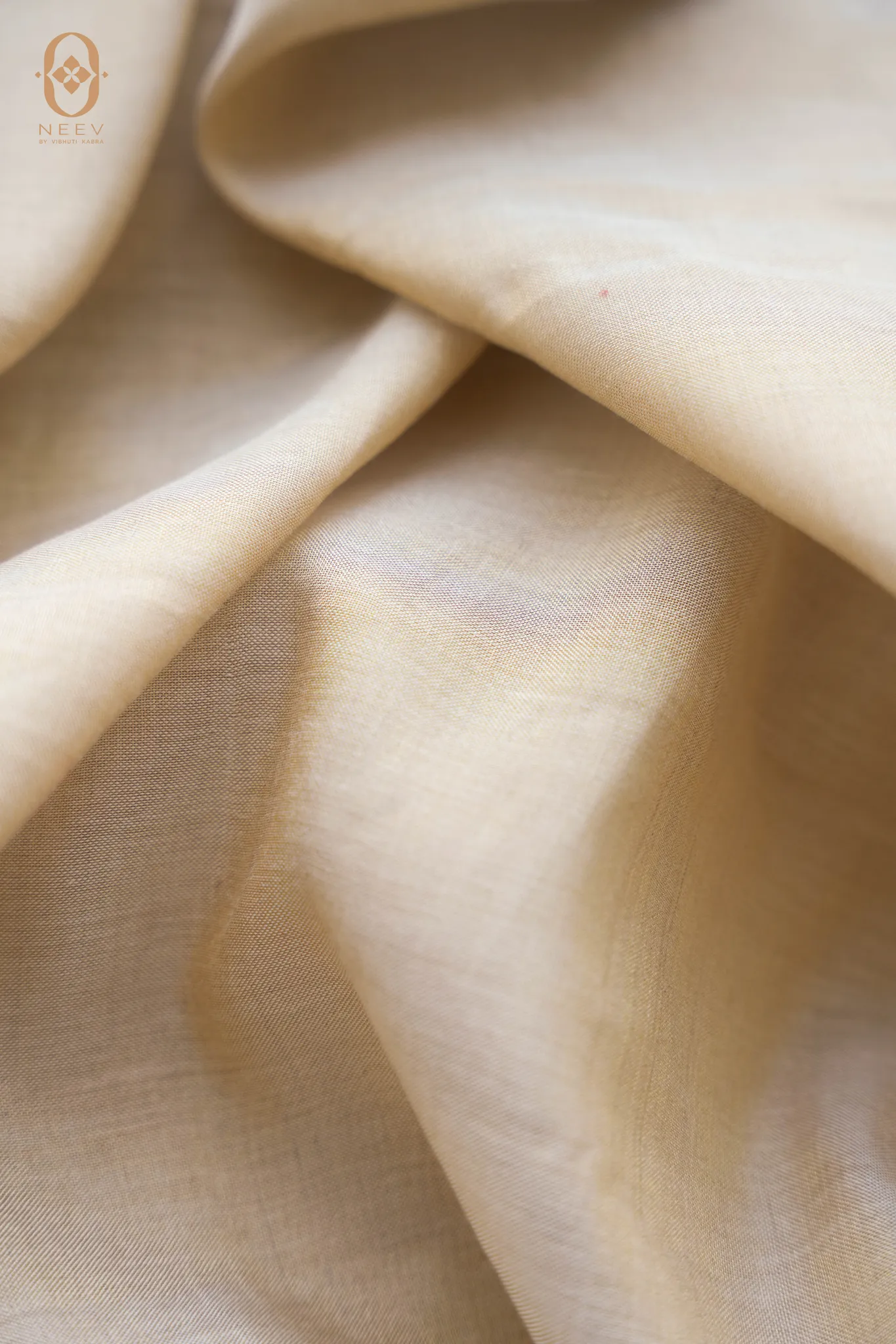 Kanjivaram Light Gold Mul Cotton Tissue