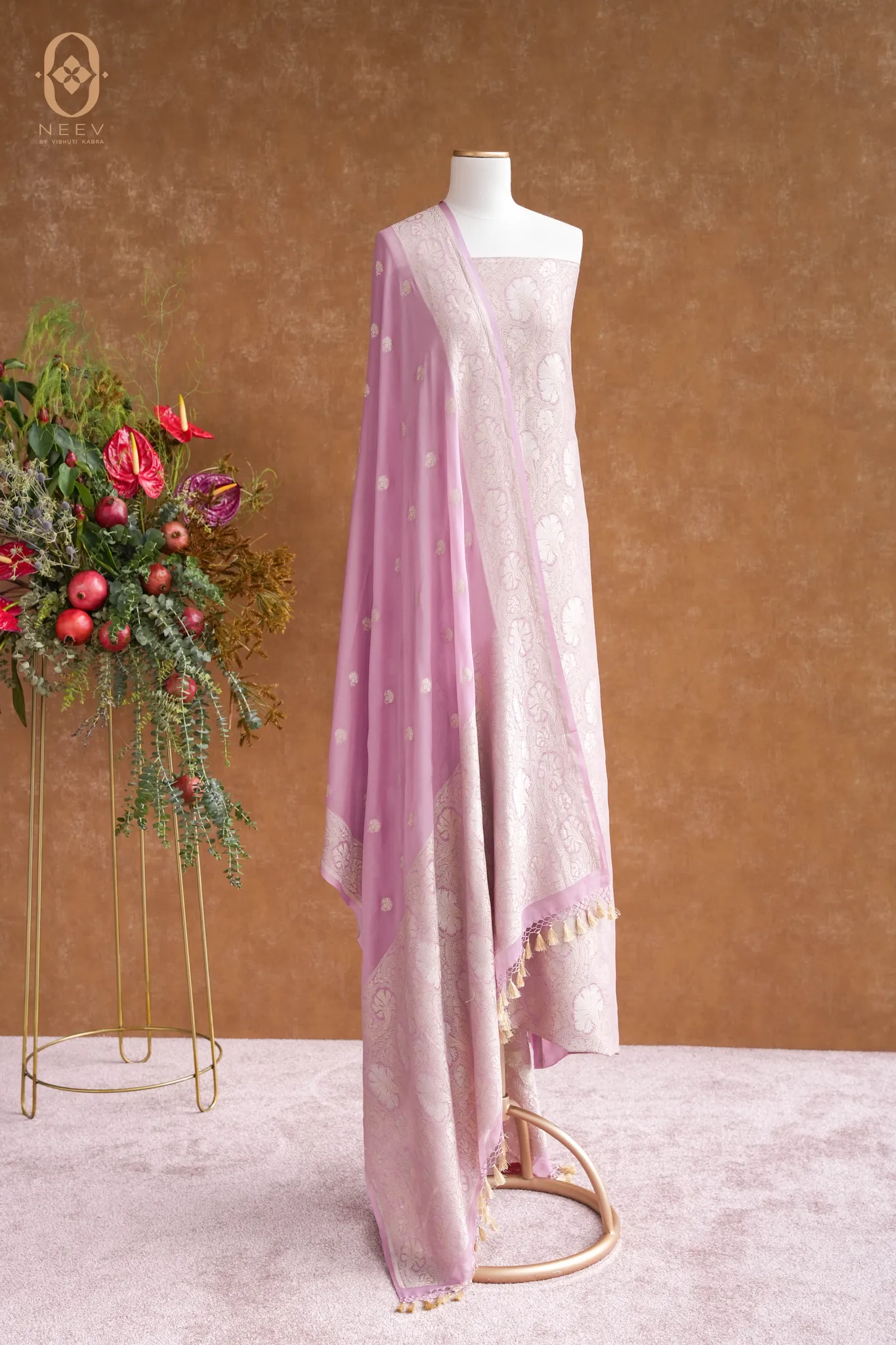 Georgette Brocade Suit Set