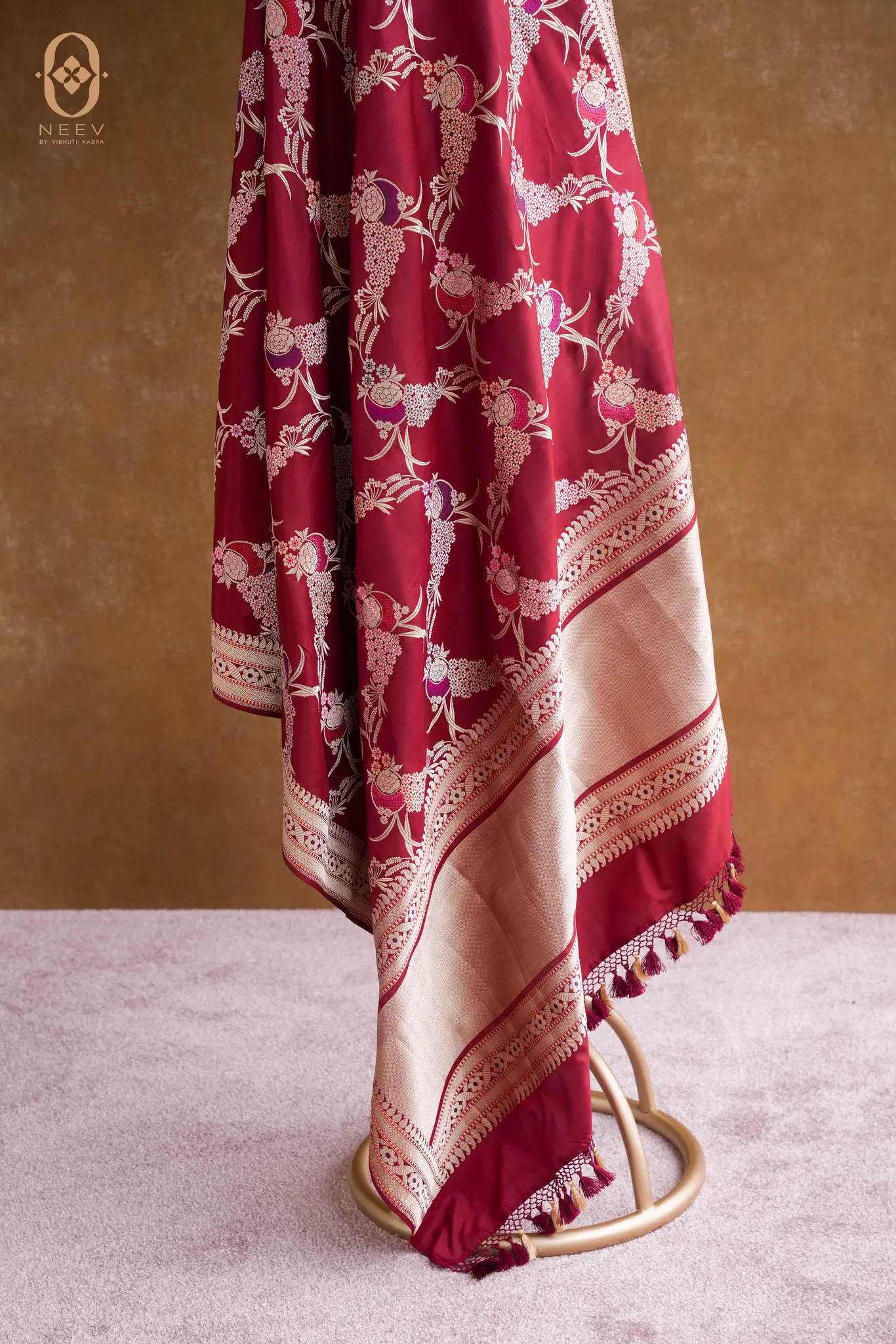 Premium Katan Silk Multi Meena Dupatta