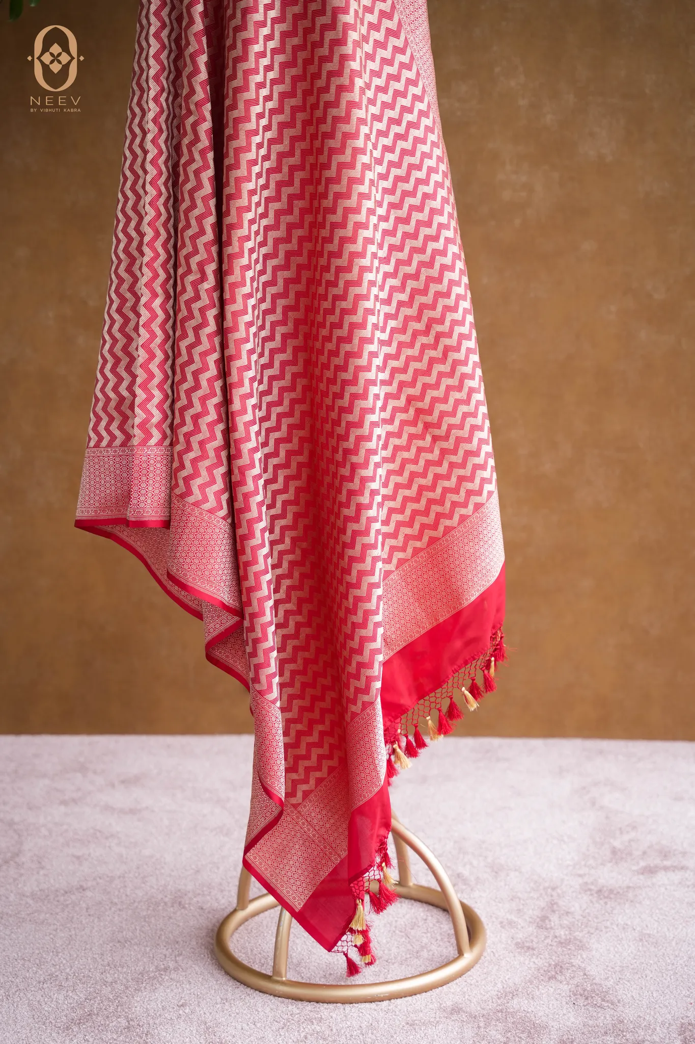 Katan Silk Zig Zag Dupatta
