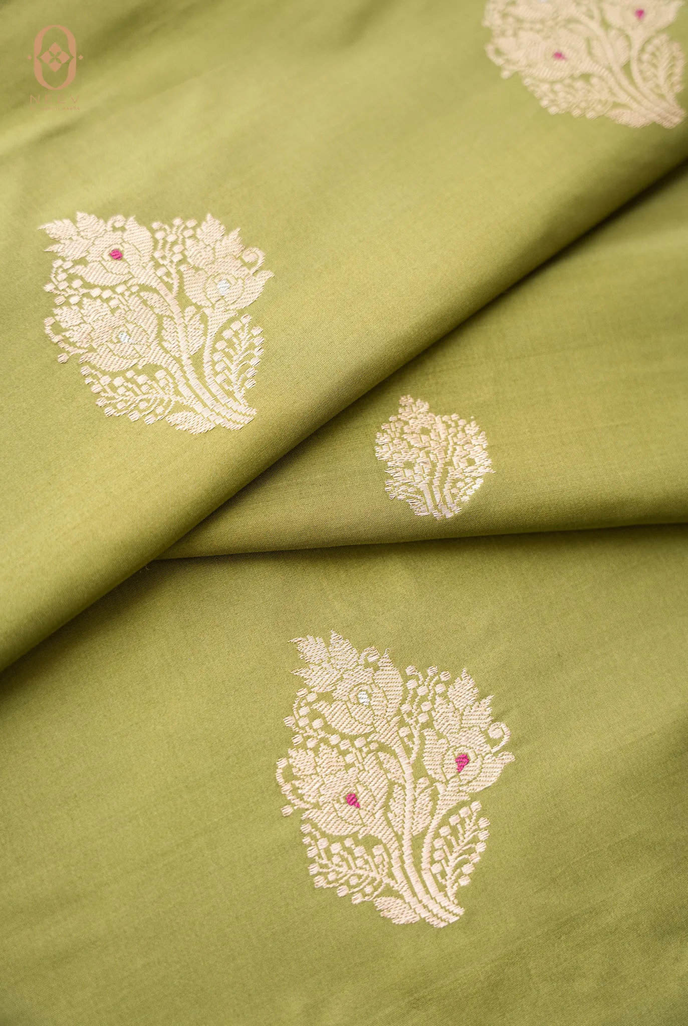 Katan Silk Boota Fabric