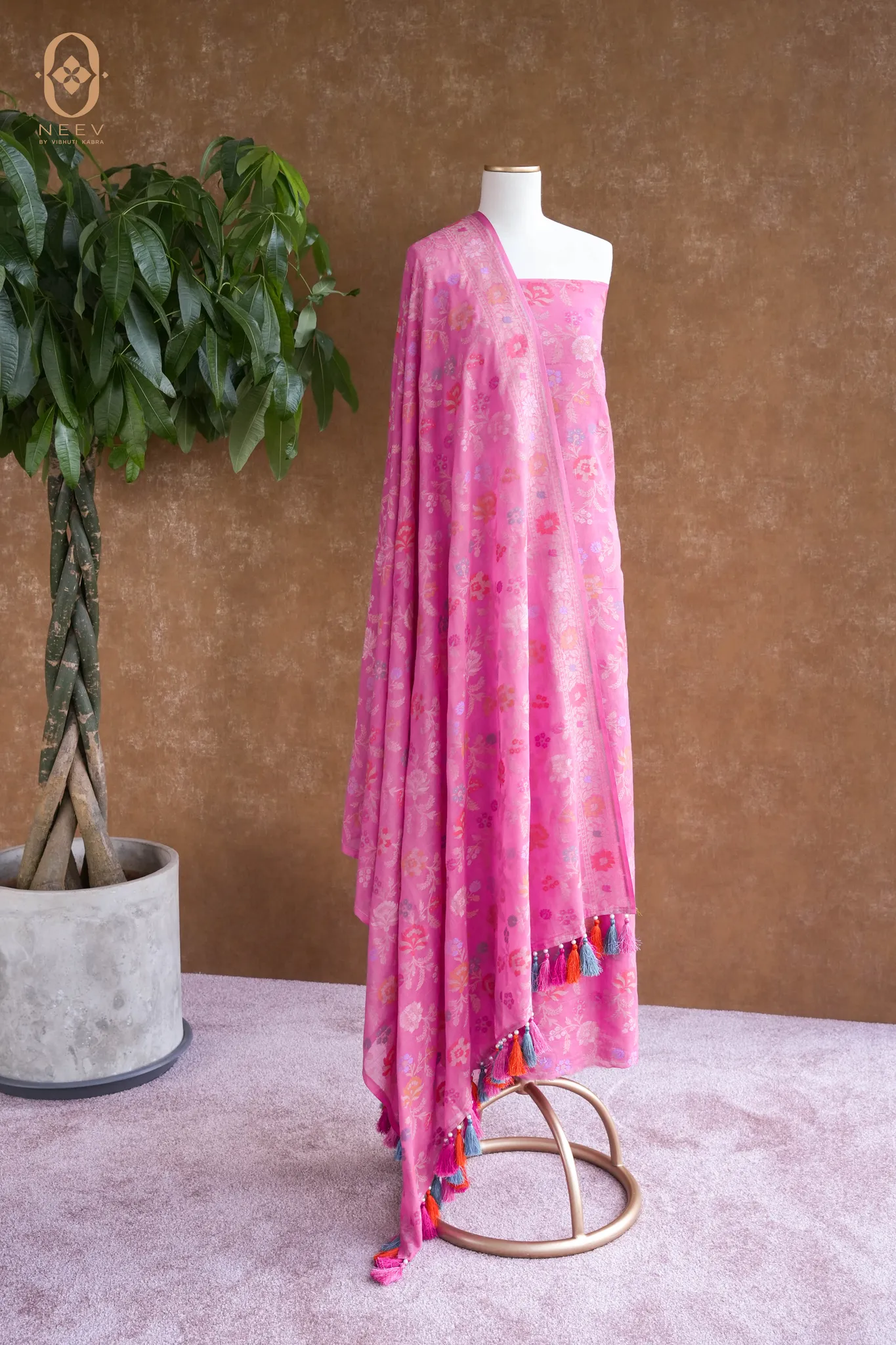 Ektara Cotton Multi Meenakari Suit Set